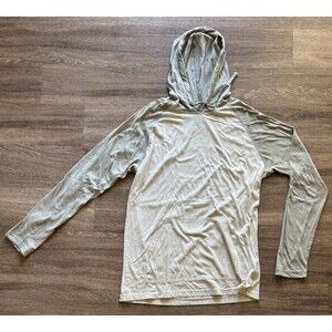 RVCA Men’s Pullover Hoodie White Green Long Sleeve Shirt Large Y2K Skater Surfer